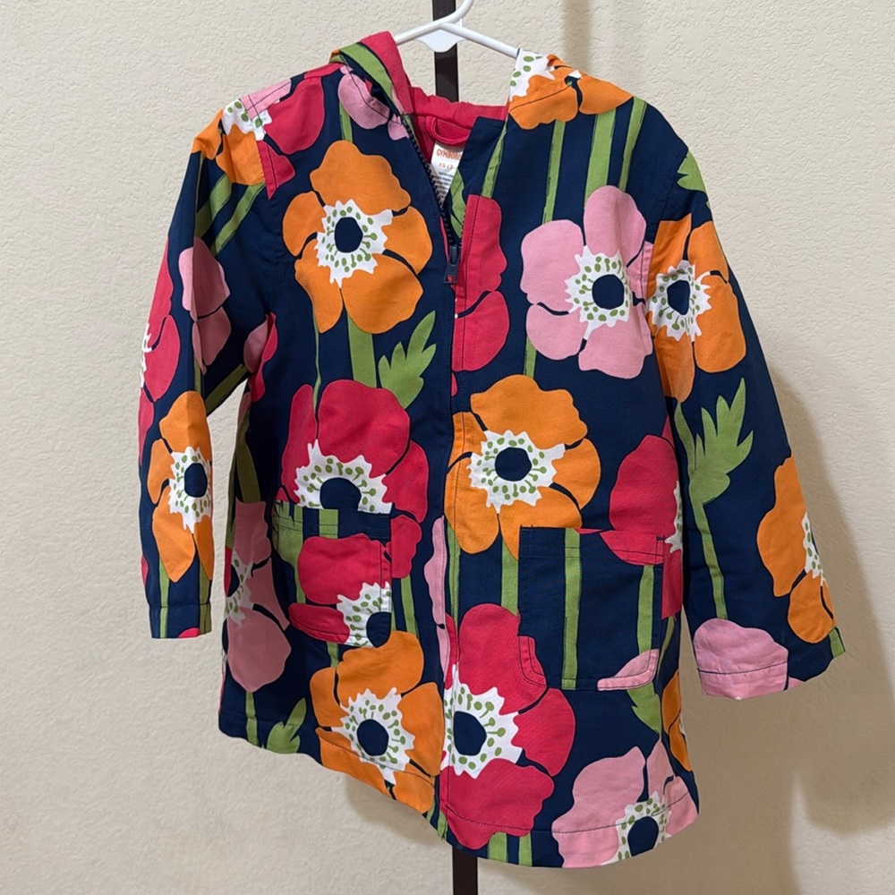Gymboree Colorful Floral Raincoat for Kids Size XS (3-4)